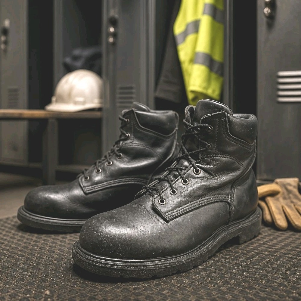 Red Wing 607 Supersole Black Boots Men's  Size 10  EE (Soft Toe)